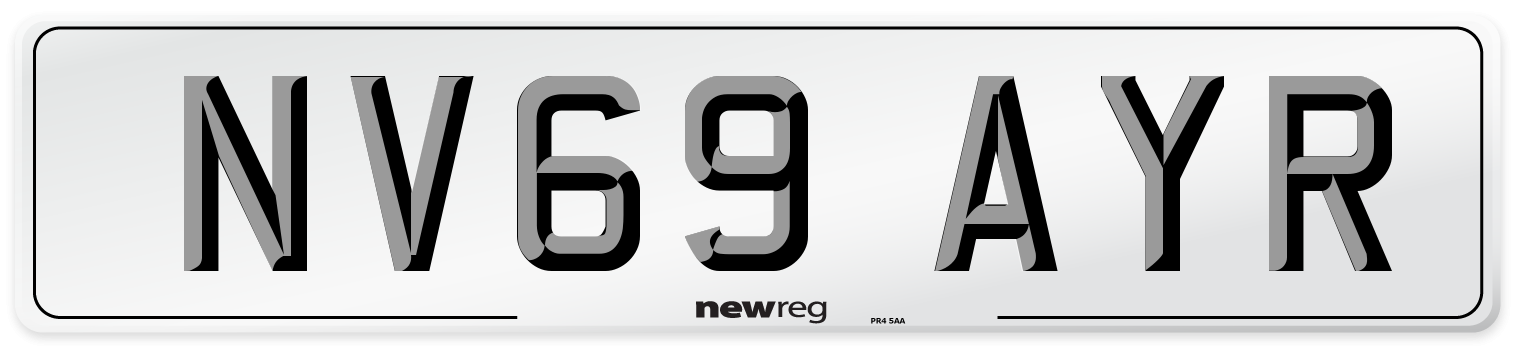NV69 AYR Number Plate from New Reg